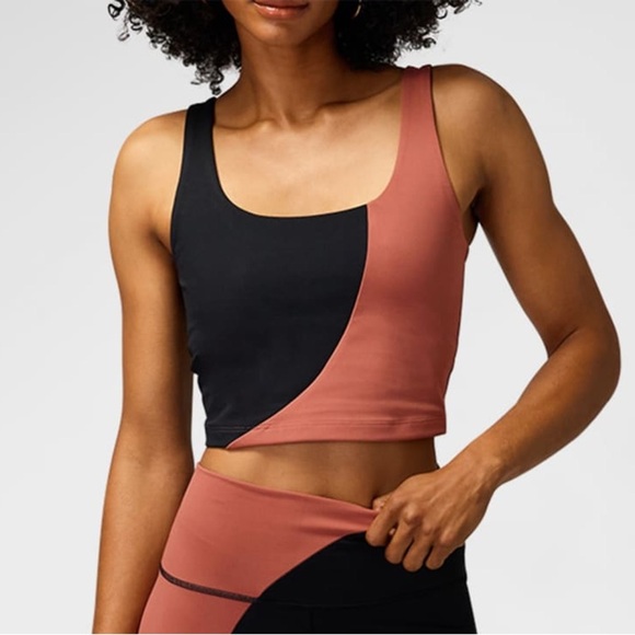 Spiritual Gangster Indie Colorblock Cropped Tank Top size small - Picture 2 of 7